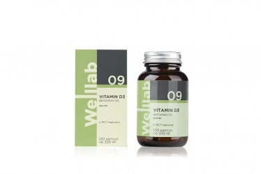 Веллаб D3 600 МЕ/ Welllab D3 600 ME, 120 капсул